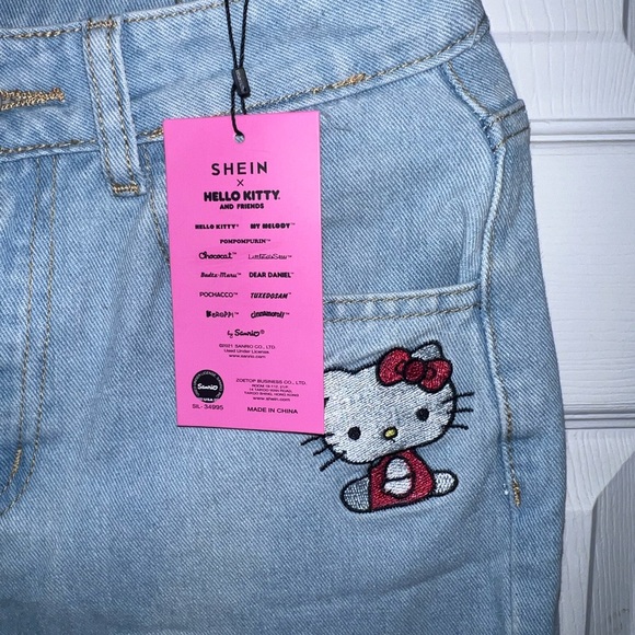 NWT SHEIN x Hello Kitty Collab Jeans Sz XS #HELLOKITTY - Picture 4 of 5